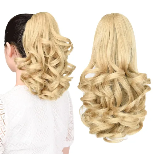 Miniatura 41 de Extensión de cola de caballo, extensiones de cabello con clip de garra de 24 pulgadas, extensiones de cabello largo y lacio, extensión de cabello