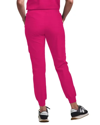 Miniatura 60 de Green Town Conjunto de ropa quirúrgica para mujer, pantalón deportivo y parte superior con cuello en V, 5 bolsillos, cintura de yoga, uniforme