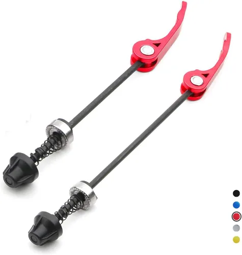 Miniatura 8 de DEER U Road Mountain Bicycle MTB Wheel Hub Front and Rear Skewers Quick Release Clip Bolt Lever Axle QR 145/180 mm, a Pair