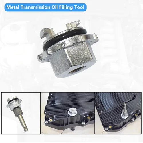 Miniatura 7 de Herramienta de llenado de aceite de transmisión de metal, compatible con fluido de transmisión ATF de 9 velocidades 9G-Tronic 725.0 de Mercedes