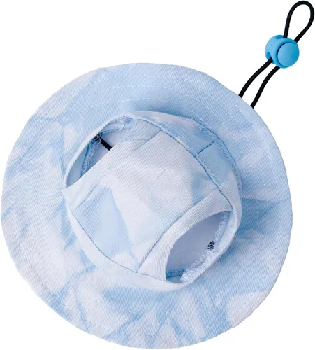 Miniatura 14 de Sombrero para mascotas con agujeros para las orejas, protector solar, gorra de béisbol adecuada para perros pequeños y medianos, sombrero de Rosa