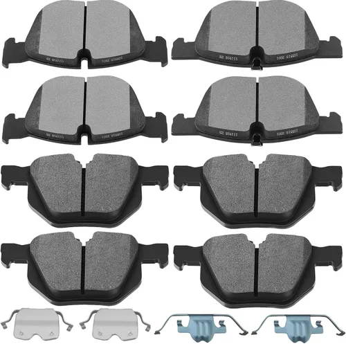 Miniatura 14 de SCITOO D1107 D1456 Juegos de pastillas de freno cerámicas delanteras y semimetálicas traseras compatibles con AUDI A3 09-13, AUDI A3 QUATTRO 09-10