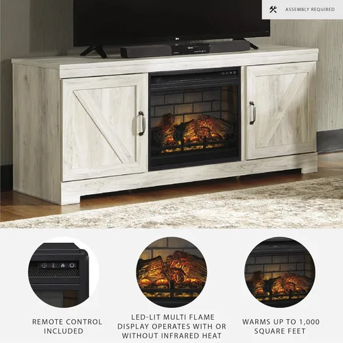 Miniatura 3 de Signature Design by Ashley Inserto de Chimenea Infrarroja Eléctrica de 24" con Control Remoto, Negro