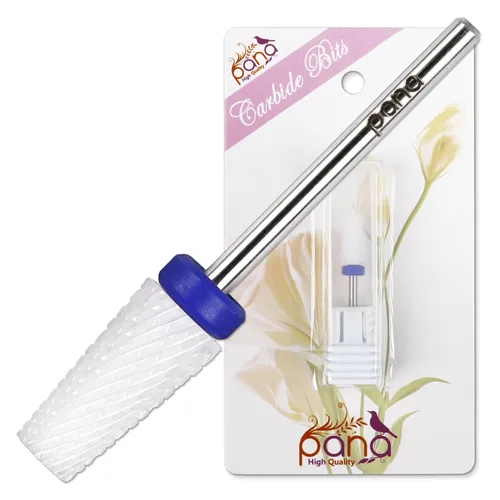 Miniatura 14 de PANA - Cabezal cónico de carburo con vástago de 3/32 pulgadas (negro, grano grueso), broca de uñas para eliminación rápida de acrílico o gel duro