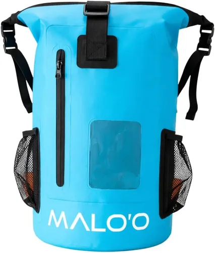 Miniatura 11 de Malo’o Mochila de Bolsillo de 30L de Alta Resistencia 100% Impermeable con Tapa Enrollable – Mantiene el Equipo Seco para Pesca, Rafting, Kayak