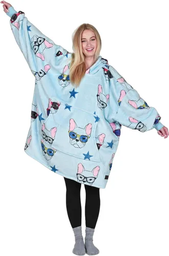 Miniatura 8 de Catalonia Sudadera con Capucha Manta Extragrande, Cómoda Sudadera Sherpa Usable, Regalo para Ella