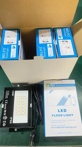 Miniatura 9 de Luz de inundación LED para exteriores de 30 W, equivalente a 3000 W, 3000 W, iluminación inteligente RGB de paisaje con control de aplicación