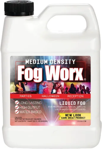 Miniatura 10 de FogWorx Fog Juice - 1 galón de líquido de niebla orgánico (128 onzas) - Densidad media, alto rendimiento, larga duración líquido para máquina