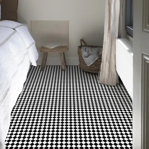 Miniatura 9 de Elffloor Azulejos de despegar y pegar: 10 piezas 11.8 * 11.8 pulgadas, autoadhesivos, impermeables, de vinilo para el suelo, adhesivo de baldosas