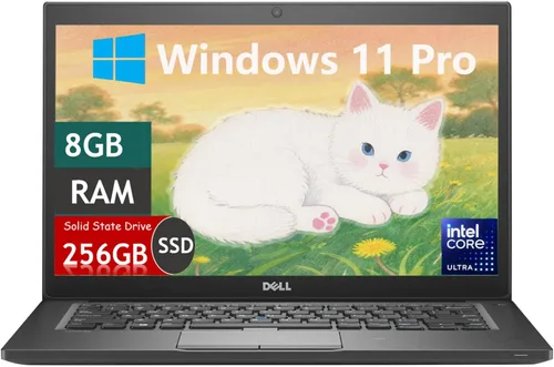 Dell Latitude 7280 - Laptop de negocios, pantalla HD de 12.5 pulgadas (1366 x 768), Core i5-6300, 2.4GHz-3.0GHz, 8GB DDR4 RAM, 256 GB SSD, cámara