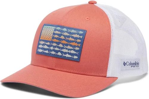 Miniatura 452 de Columbia - Gorra de malla con bandera con árboles unisex para adultos, corona alta