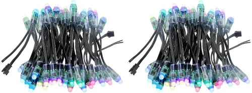 Miniatura 8 de ALITOVE WS2811 - Luz LED direccionable de píxeles, 50 unidades, 5 V, 0.472 in, color de ensueño digital, difusión de color, módulo de píxeles LED