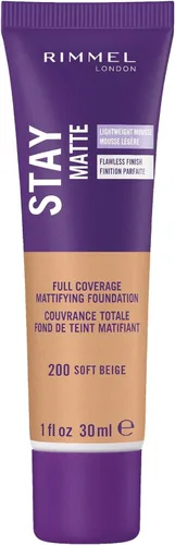 Miniatura 15 de Rimmel London Stay Matte Liquid Mousse - 305 Buff - Base, ligera, control del brillo, sin aceite, 1 oz