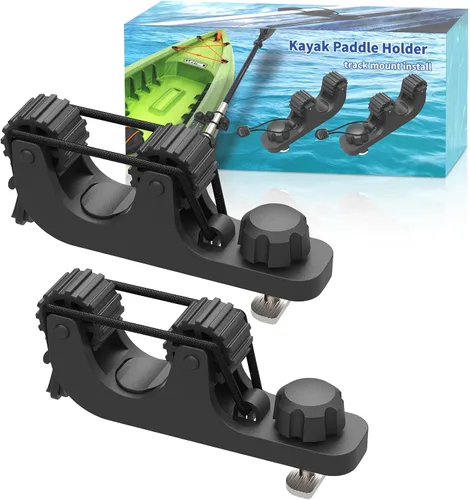 Soporte para pala de kayak Huntury, ahorre espacio en la pista del kayak, red de pesca, soporte para cañas de pescar para pesca, accesorios de