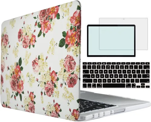 Miniatura 12 de Compatible con MacBook Air 1369 A1466 versión 2010-2017, carcasa rígida de plástico 4 en 1 con protector de pantalla de teclado compatible con Apple