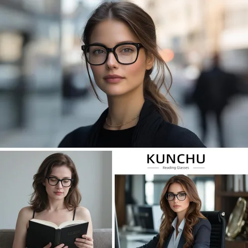 Miniatura 7 de Oversized Reading Glasses for Women & Men - Blue Light Blocking for Computer/Phones, Magnifying Readers
