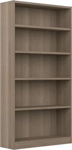 Miniatura 12 de Bush Furniture Universal - Estantería pequeña de 2 estantes en acabado gris ceniza, estantería de almacenamiento bajo y exhibición