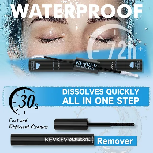 Miniatura 7 de Lash Cluster Glue Lash Remover For Lash Extensions 3 In 1 Kit Strong Hold Clear Bond and Seal Lash Glue Gentle Quick Removal Lash Cluster Remover