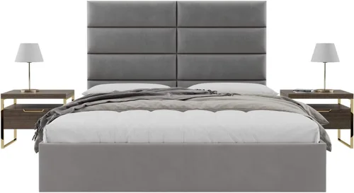 Miniatura 54 de Vänt - Paneles tapizados de cabecera para montar en la pared, diseño Isabelle, 60 x 23 pulgadas, configuración de 4 paneles individuales, Cuero