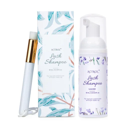Miniatura 11 de ACTROL Limpiador de extensiones de pestañas Cherry Blossom 2L Natural Lash Extension Shampoo Professional Eyelid Foaming Cleanser Parabenos &