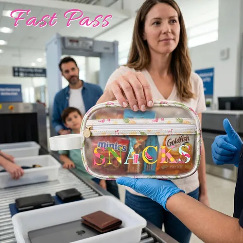 Miniatura 6 de COSHAYSOO Bolsas transparentes para aperitivos, bolsa de viaje para mujeres y niñas, lindas vacaciones de verano, playa, piscina, día del lago