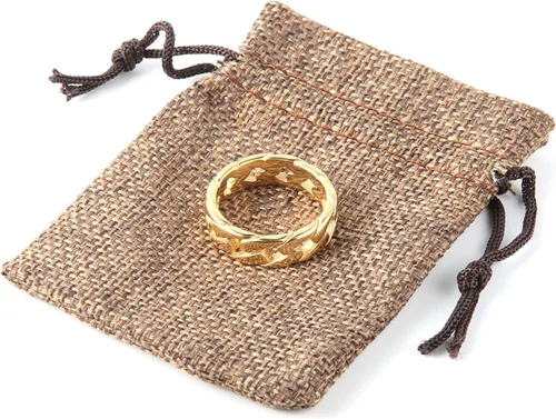 Miniatura 6 de HZMAN Anillo de cadena de eslabones cubanos de acero inoxidable de 932 pulgadas de ancho, 5