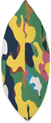 Miniatura 2 de Pure Pattern Paradise Colorful Abstract Camouflage Pattern #026 Throw Pillow, 16x16, Multicolor