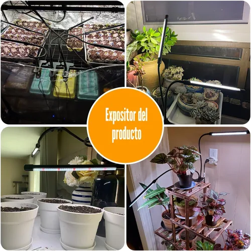 Miniatura 7 de Luces de cultivo negras para plantas de interior, 168 luces LED de clip para plantas, lámparas LED de espectro completo con cuello de cisne flexible
