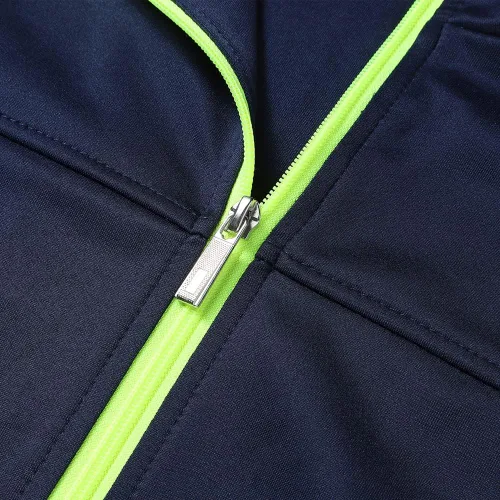 Miniatura 7 de Conjunto deportivo casual de manga larga para hombre, conjunto deportivo con cremallera completa, chaqueta deportiva y pantalones para correr