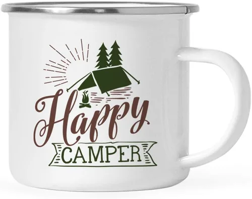 Miniatura 19 de Andaz Press Taza de café de acero inoxidable de 11 onzas, regalo de «And So The Adventure Begins», 1 paquete, cumpleaños, Navidad, exteriores, boda