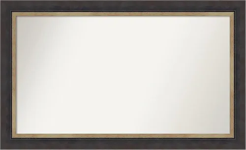 Miniatura 415 de Amanti Art Espejo personalizado, espejo de baño negro Astor, espejo de pared o espejo de tocador de baño sobre el fregadero (25 x 25 pulgadas)