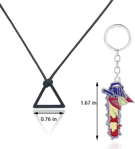 Miniatura 2 de Chain-saw Men Necklace Power Rings Anime Devil Jewelry Chainsaw Necklaces Cosplay Finger Ring