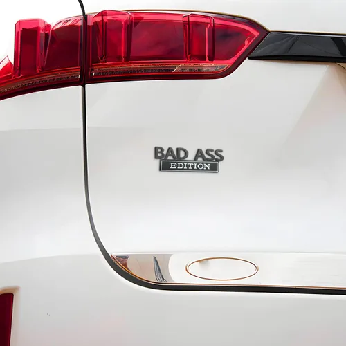 Miniatura 4 de Emblema de la edición Bad Ass para coche, calcomanía de guardabarros 3D con adhesivo 3M, accesorios para automóvil para la puerta trasera, parrilla