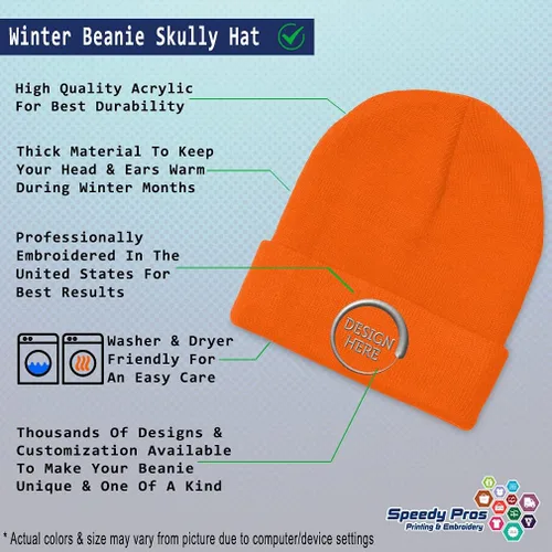 Miniatura 10 de Gorro de invierno para hombres y mujeres, gorro de acrílico con texto personalizado personalizado