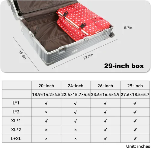 Miniatura 31 de TABITORA - Estantería portátil y plegable de gran capacidad con ganchos para colgar, ideal como almacenamiento para viajes