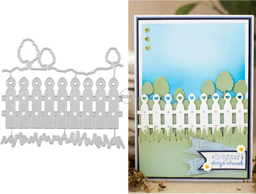 Miniatura 5 de DzIxY Casas Troqueles de corte de metal para kit de fabricación de tarjetas, troquelados de papel en relieve, plantillas de máquina de álbumes