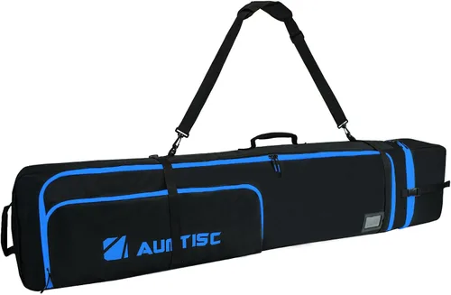 Miniatura 9 de Bolsa de Snowboard Acolchada AUMTISC para Viajes Aéreos, Bolsas de Viaje para Snowboard para Volar con Bolsillos para Equipo, Disponible en Longitud