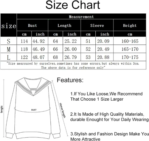 Miniatura 6 de Wrenpies Women Sweatshirts Cotton Hoodie Aesthetic Pullover Turn-Down Collar Sweatshirt for Girls Kawaii Clothes Pocket Tops