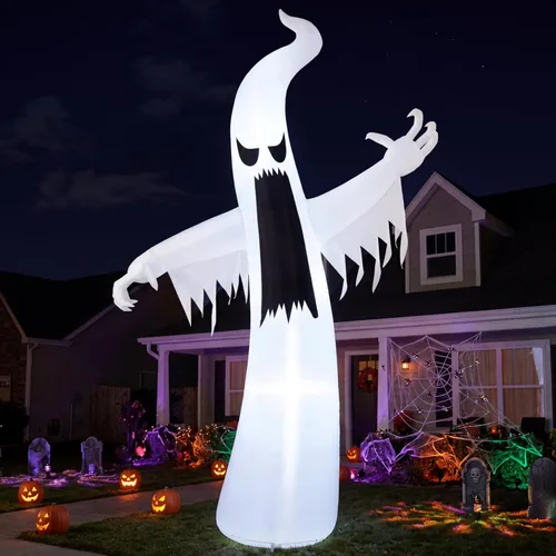Joiedomi - Fantasma inflable para Halloween, 12 pies, para decoración de Halloween