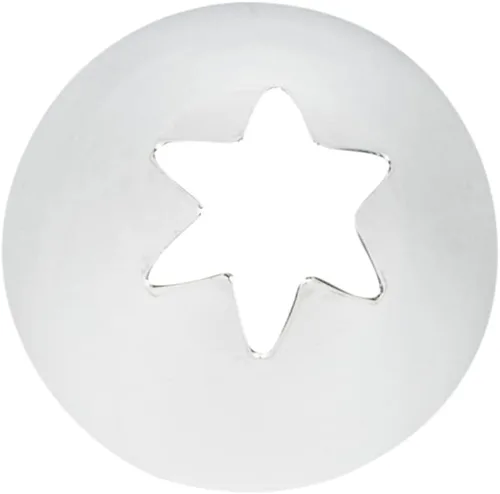 Miniatura 6 de Restaurantware Pastry Tek - Punta para decoración de 1 estrella abierta, punta de glaseado de acero inoxidable resistente a abolladuras, apta