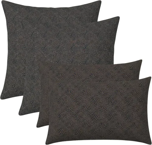 Miniatura 36 de RSH DECOR: Sunbrella Lumbar & Square Pillows Set of 4 20" x 12" & 17" x 17" Water & Fade-Resistant Fabric Outdoor Throw Pillows for Patio