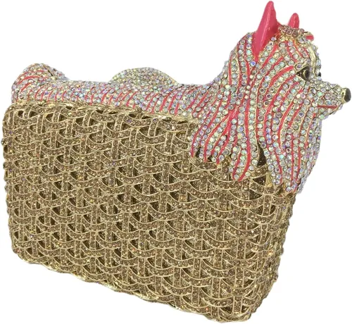Miniatura 2 de Boutique De FGG Bolsas de noche para cachorros y embragues para mujer, fiesta formal, caniche, perro, bolso de mano de cristal, bolso de mano de boda
