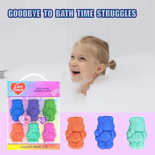 Miniatura 7 de Care Bears Paquete de 6 Bombas de Baño con Aroma a Chicle - Edades 3+ Bombas de Baño Moldeadas de Personajes – Colores Divertidos y Brillantes