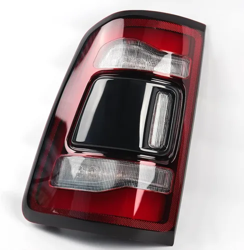 Miniatura 6 de FIONE: Para Dodge Ram 1500 Conjunto de luz trasera sin punto ciego 2019-2022 tipo LED y lente roja cromada interior izquierda lado del conductor luz