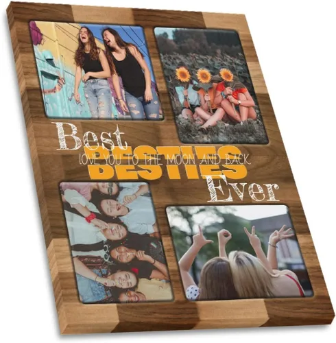 Miniatura 15 de SHIYEL - Impresiones personalizadas en lienzo con foto, regalos de cumpleaños personalizables para tía de sobrina o sobrino, crea un lienzo de pared