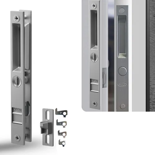 Miniatura 7 de Juego de manijas para puerta de vidrio deslizante, 6-5/8", negro - Reemplazo de manija de puerta de patio Gruesa para ambas puertas correderas