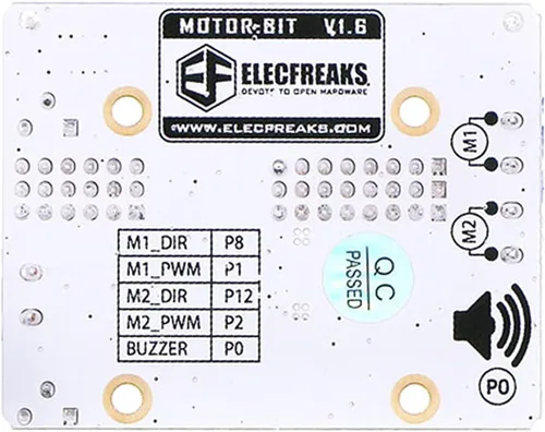 Miniatura 2 de EF ELECFREAKS Microbit Motor:bit 3v/5v Placa de expansión Mini Micro:bit Breakout Board Soporte 2 DC Motor Extend 14-Channel IO Puertos IO Zumbador