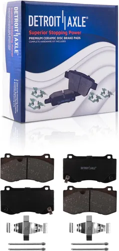 Miniatura 13 de Detroit Axle - Pastillas de Freno Delantero para Nissan Altima Maxima Sentra 350Z Cube Juke Versa INFINITI G20 G35 I30 I35 Suzuki SX4, Pastillas