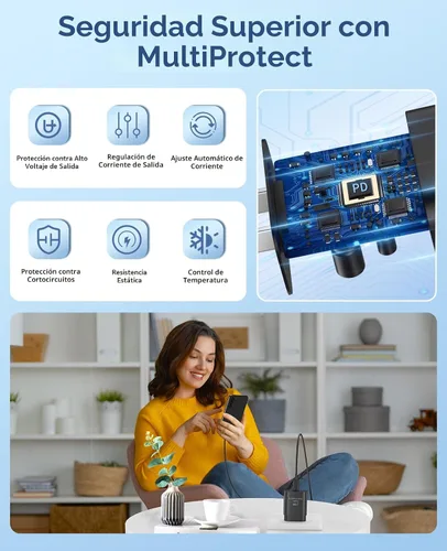 Miniatura 3 de Cargador Tipo C de Carga Rápida, Paquete de 2 Cargadores USB C Súper Rápidos de 25 W con Cable USB C de 6 Pies Compatible con Samsung Galaxy S24