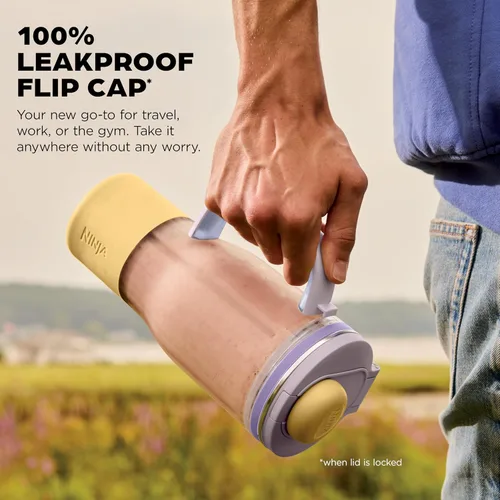 Miniatura 4 de Ninja Blendboss™ Licuadora personal para batidos y bebidas congeladas Vaso de viaje de 26 onzas con tapa a prueba de fugas, boquilla para beber
